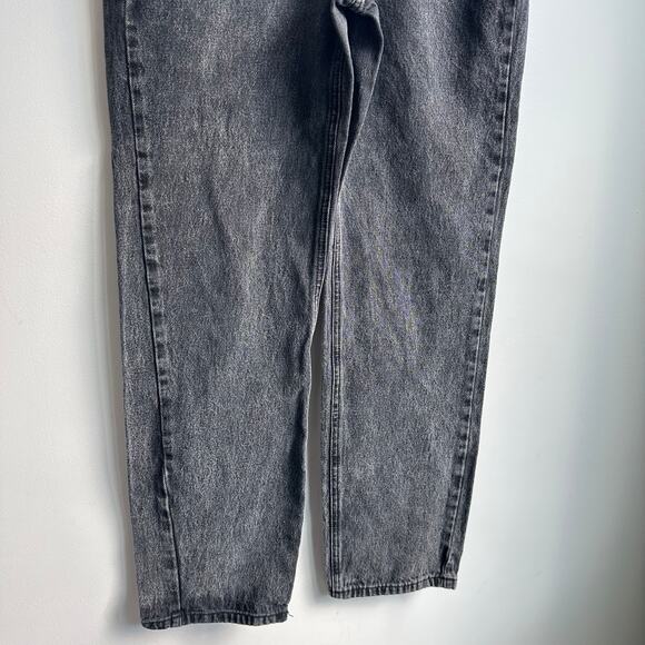 12th Tribe Sz 28 Black Boyfriend Straight Jeans Crossover Button High Rise - Picture 5 of 12